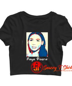 naya rivera art Crop Top Shirt